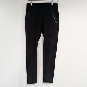 Ann Taylor Stretch Legging Pants with Zipper Pockets Black Size Small